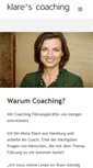 Mobile Screenshot of klares-coaching.de