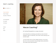 Tablet Screenshot of klares-coaching.de